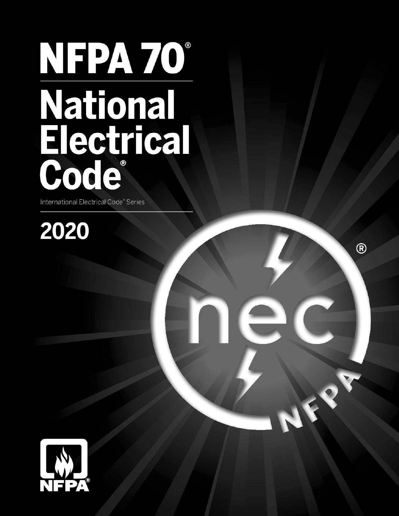 NFPA, NFPA 70, National Fire Protection Association, National Electrical Code 2020 (NFPA 70) (Z-Library) (1)